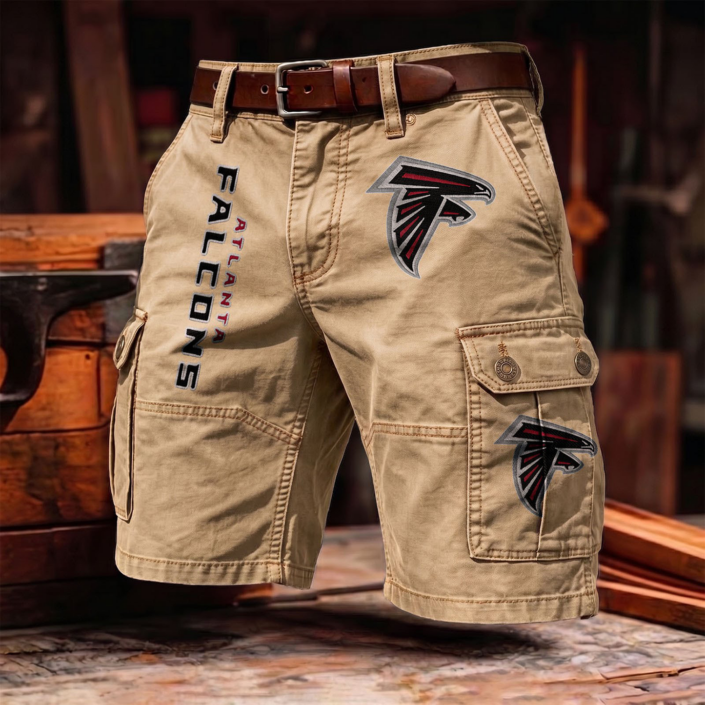 AF x NFL Men's cotton cargo shorts 80526 LBN