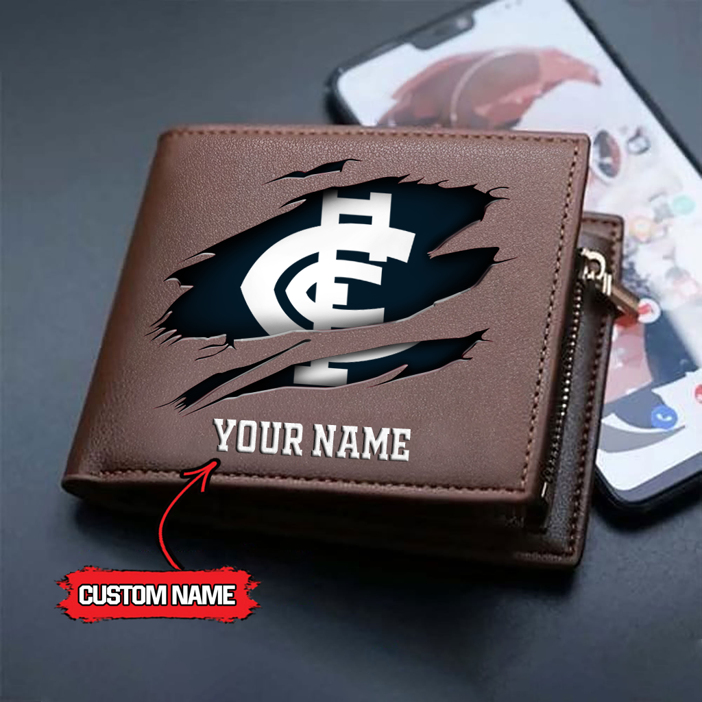 AFL x CA Custom Name Leather Wallet HLP 5026 hlphuong