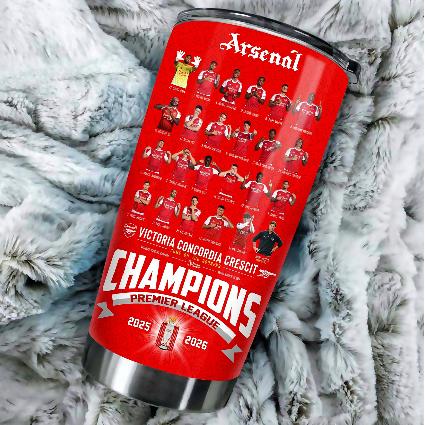ARS F.C Premier League Champions 25-26 Tumbler DDT 200526 HLPHUONG