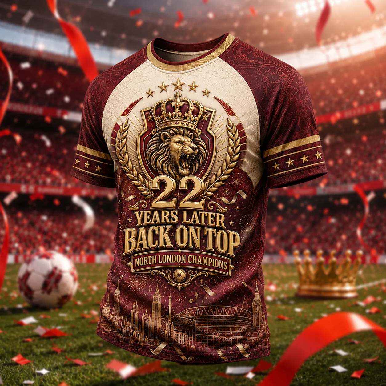 ARS F.C Premier League Champions 25-26 V12 Shirt DDT 212526 NTL