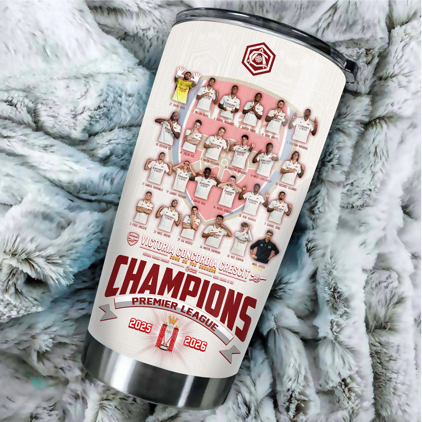 ARS F.C Premier League Champions 25-26 V5 Tumbler DDT 200526 HLPHUONG