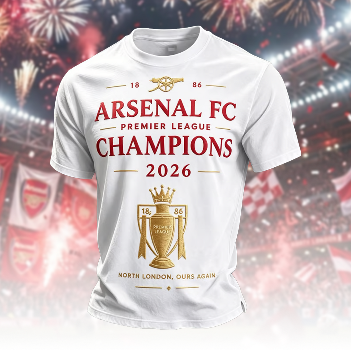 ARS FC Premier League Champions 2526 3D Shirt V18 2205 DatND DVT