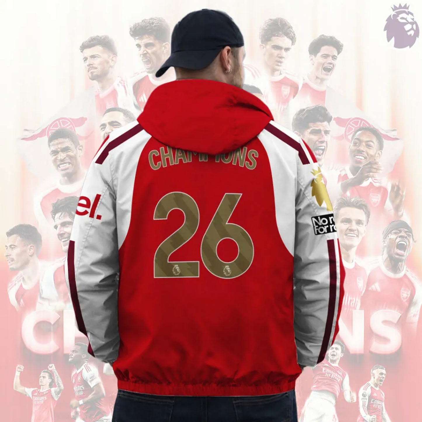 ARS FC Premier League Champions 2526 3D Windbreaker Jacket V4 2205 DatND DVT