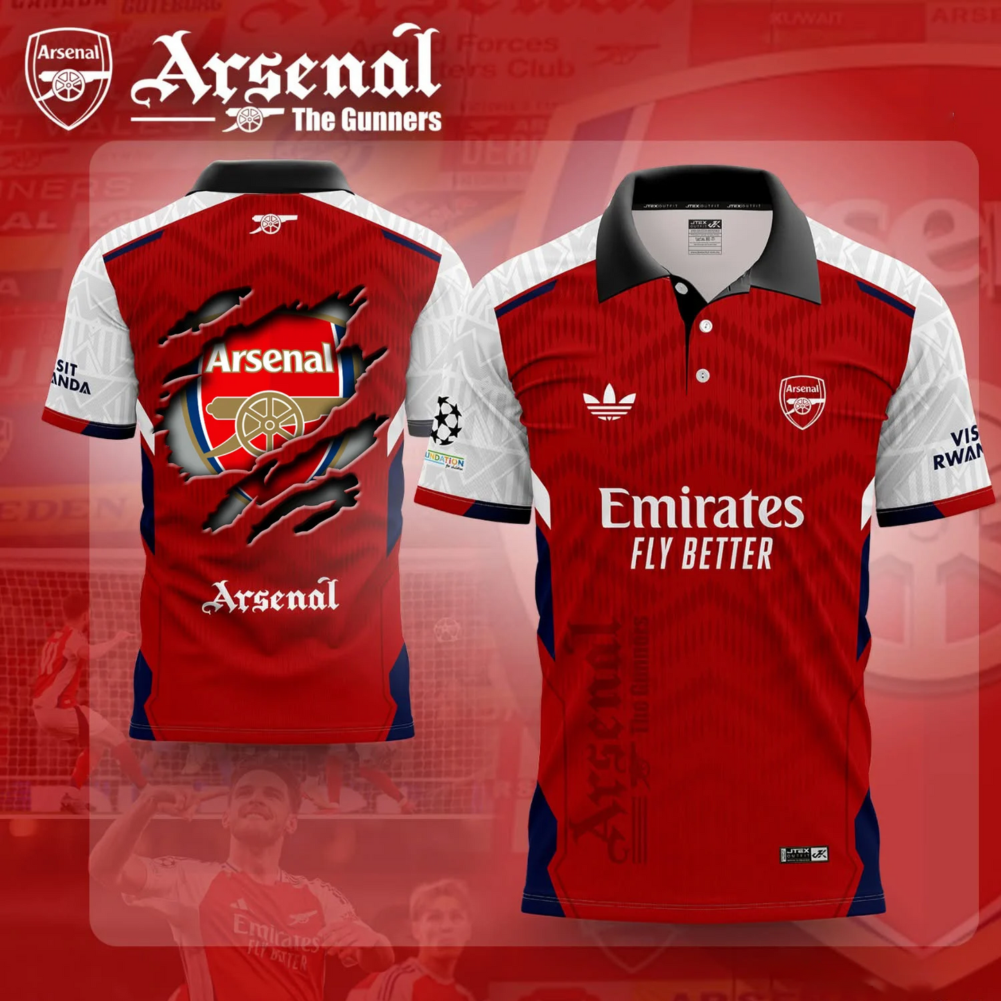 ARS F.C Premier League Champions 3D Shirt V2 2005 DatND DVT