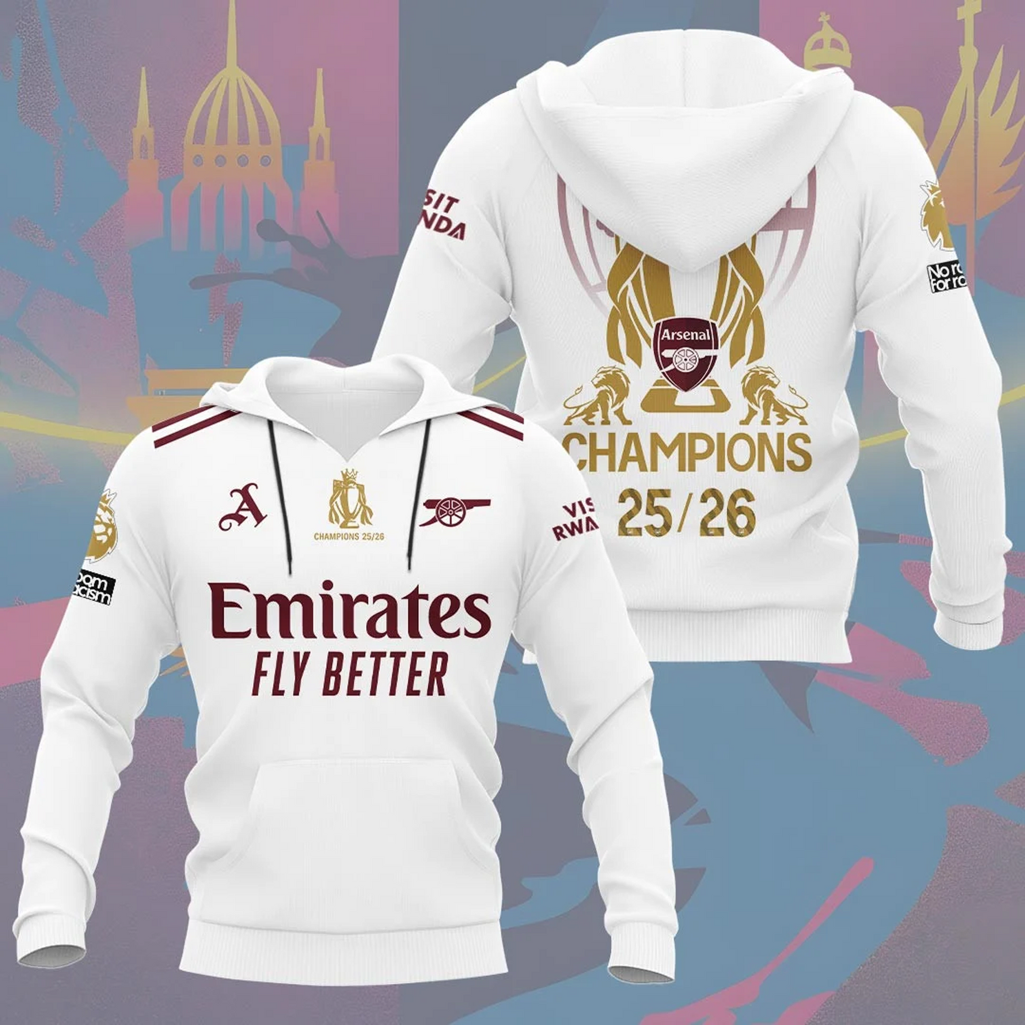 ARS F.C Premier League Champions 3D Shirt V3 505 DatND DVT