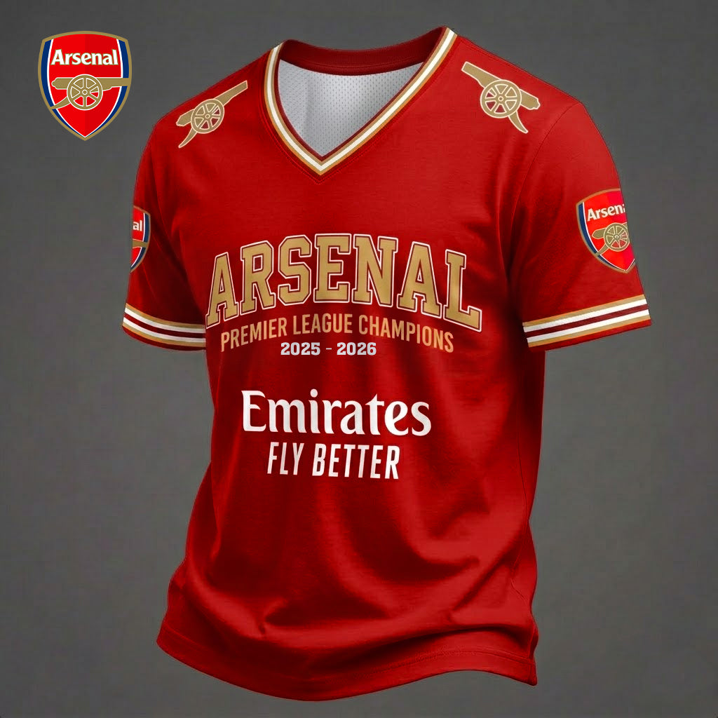 ARS F.C Premier League Champions 25-26 V10 Shirt DDT 200526 TTTZ