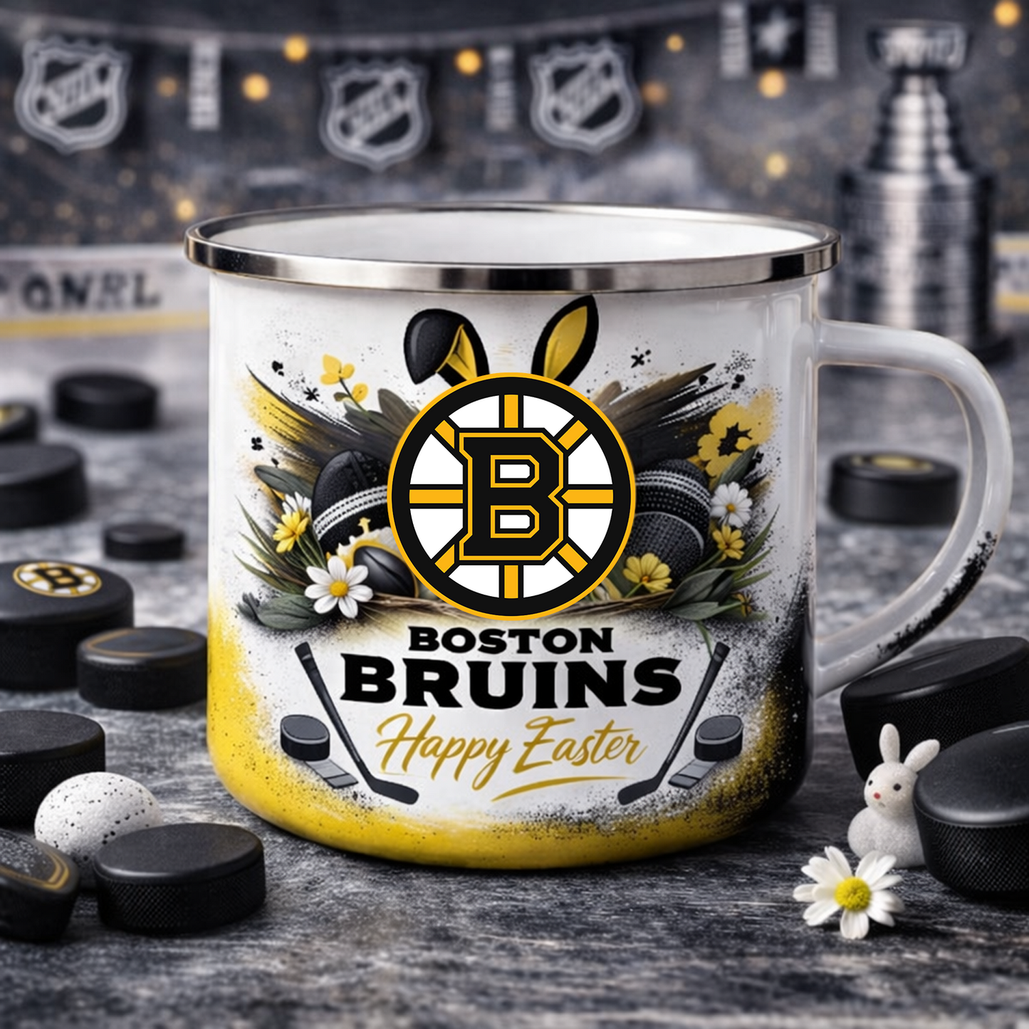 BOS X NHL Easter-themed enamel mug 0703 NAK NHT
