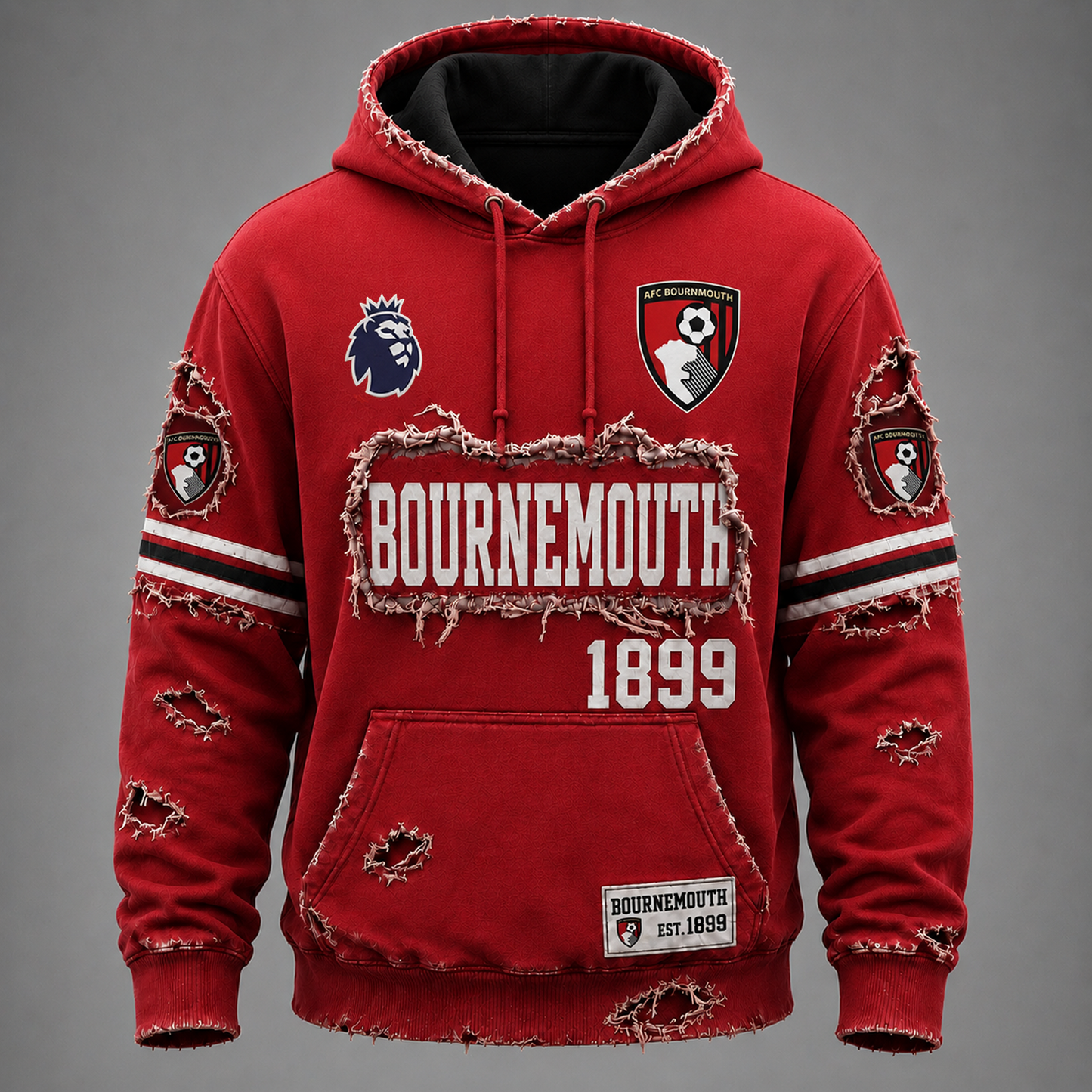 BOU x EPL Distressed Premium Hoodie 1106