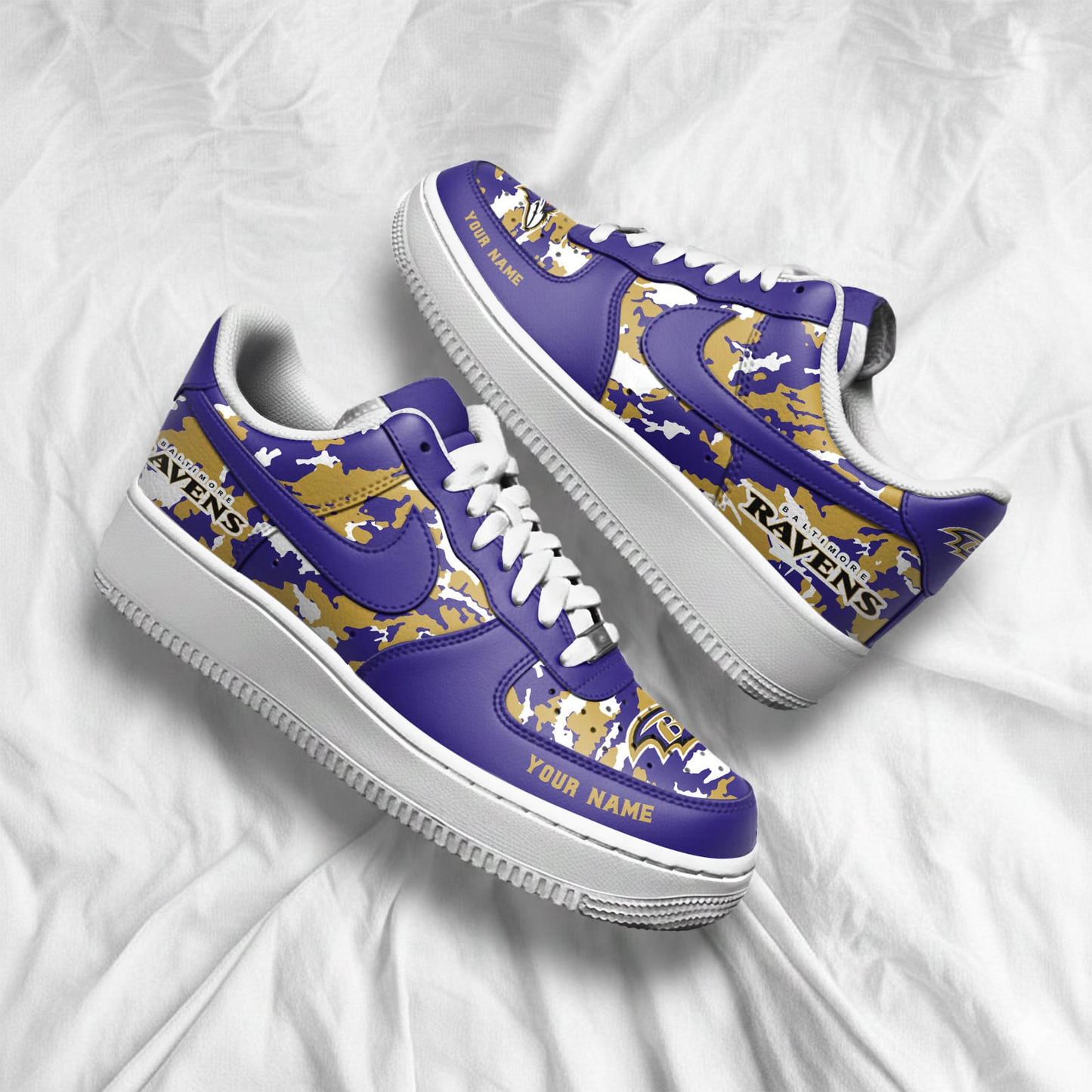 BR x NFL Premium Camo AF1 Sneakers DDT CTND