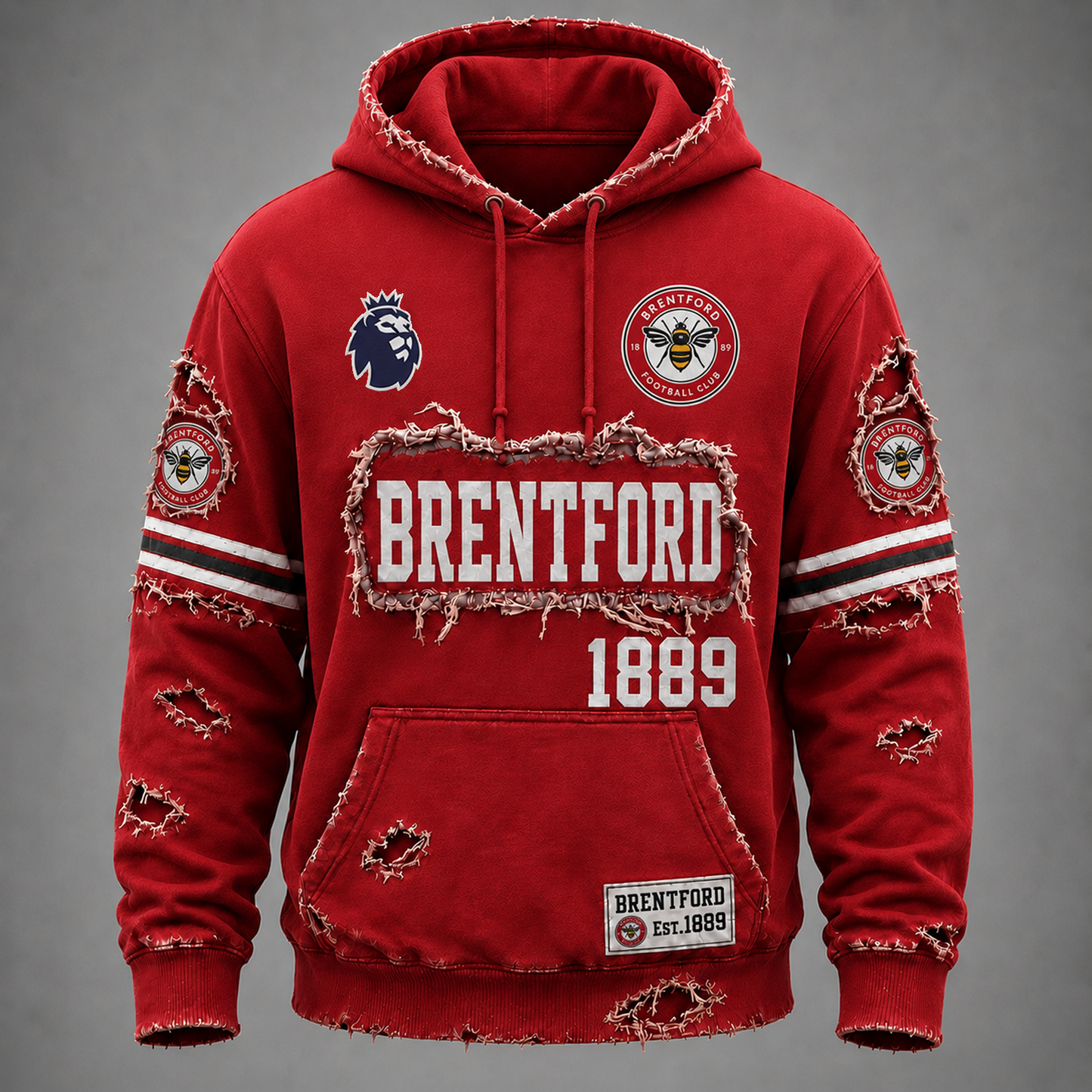 BRE x EPL Distressed Premium Hoodie 1106