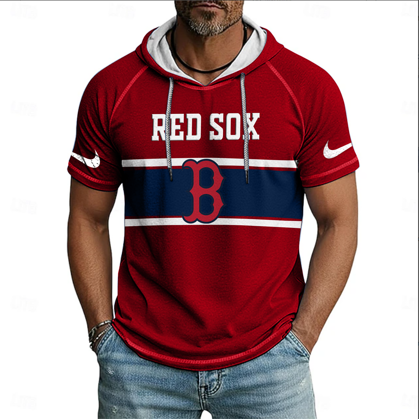 MLB x BOS Hooded Short Sleeve Shirt HLP 070426 HLPHUONG