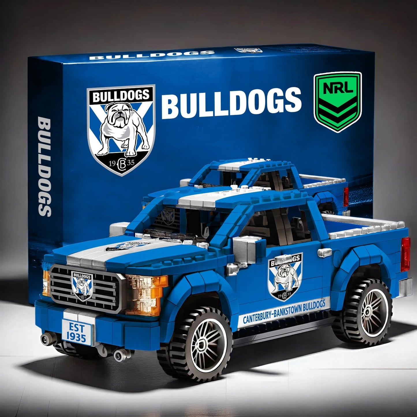 CBB x NRL 3D Racing Truck Model Building Block Set 2411 V1 NDT NHM