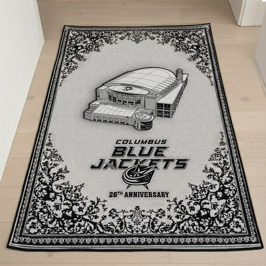 CBJ x NHL Anniversary Premium Rug DDT TTTZ