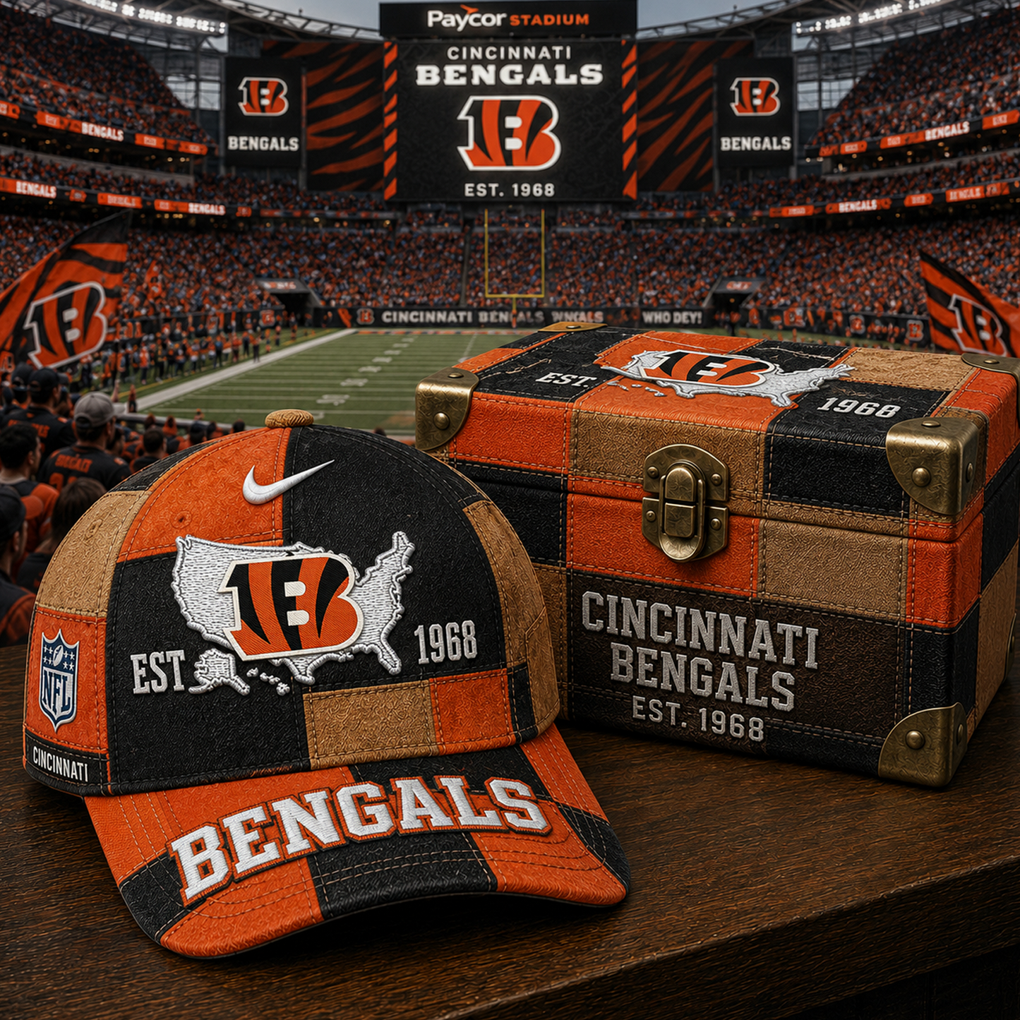 CIN x NFL Premium Heritage Game Day Classic Cap 1505 DatND DVT