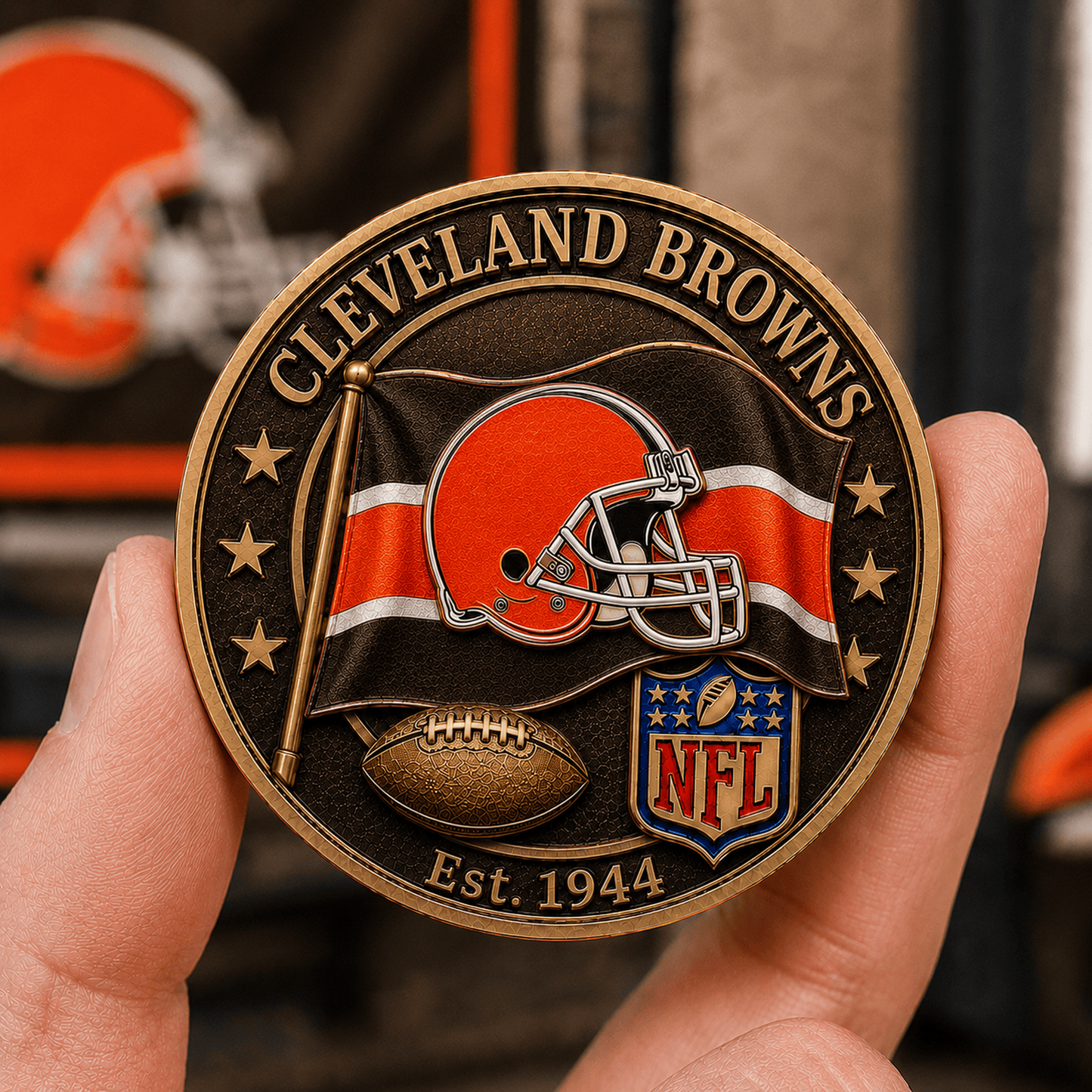 CLE Premium NFL Fan Pride Commemorative Coin 1906