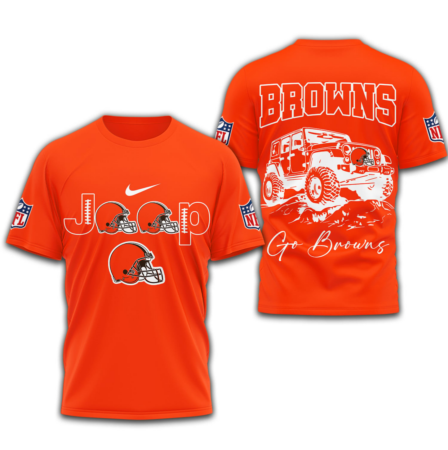 CLE Premium NFL Jeep 3D Shirt DDT NTL