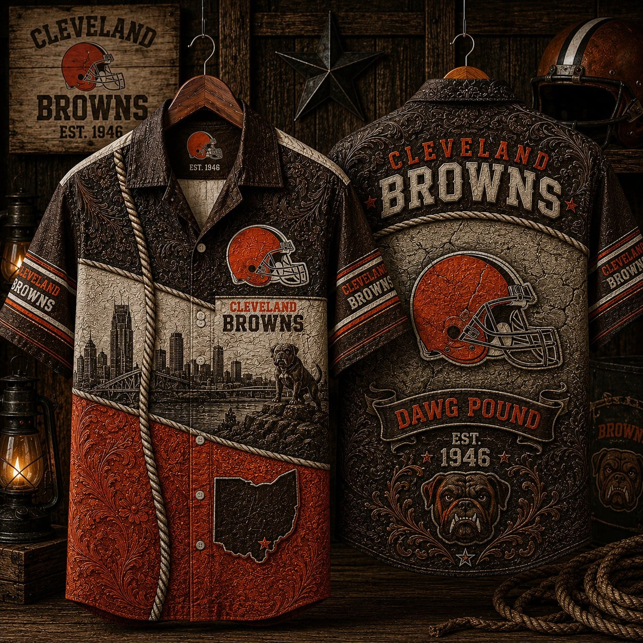 CLE x NFL Hawaiian Shirt 1906