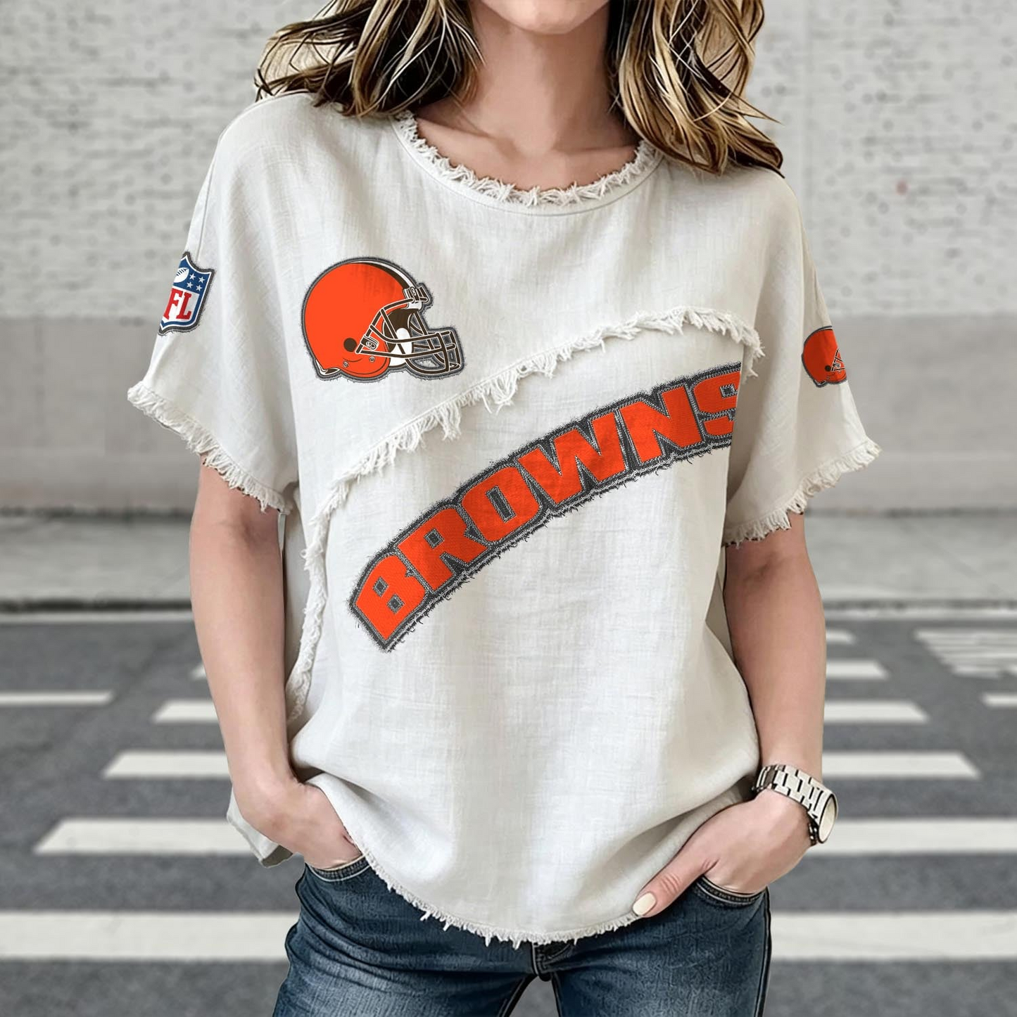 CLE x NFL Women’s Vintage O-Neck 2905 DatND DVT