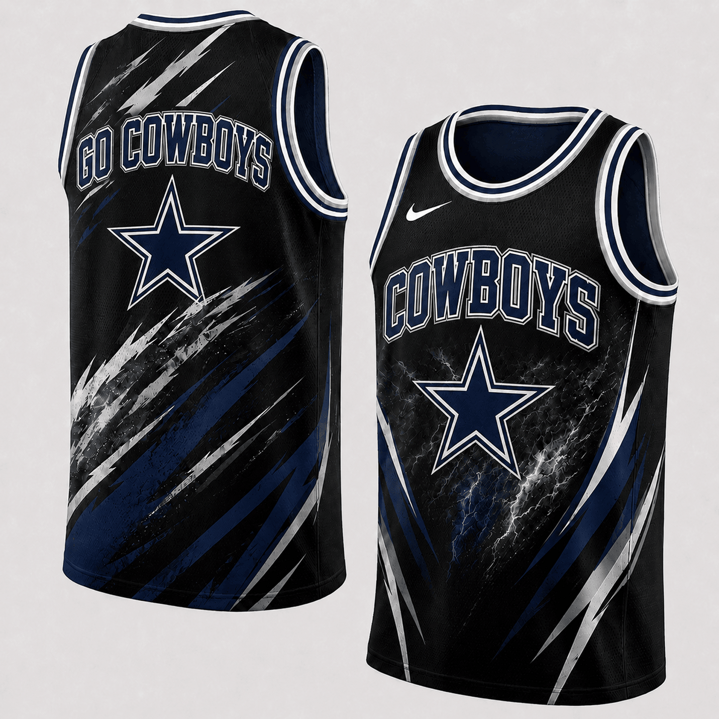 DAL Premium NFL Abstract Scratch Sports Tank Top 1306