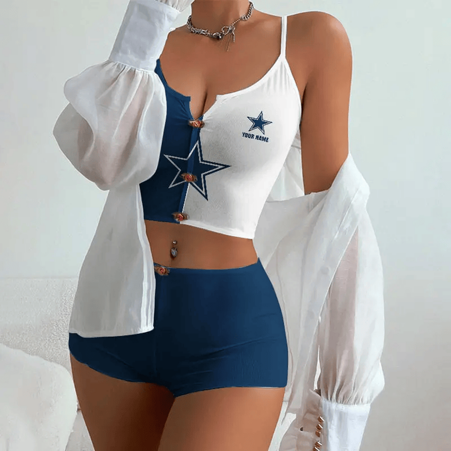 DAL x NFL Summer Full Set Woman Lingerie DATND TANTD