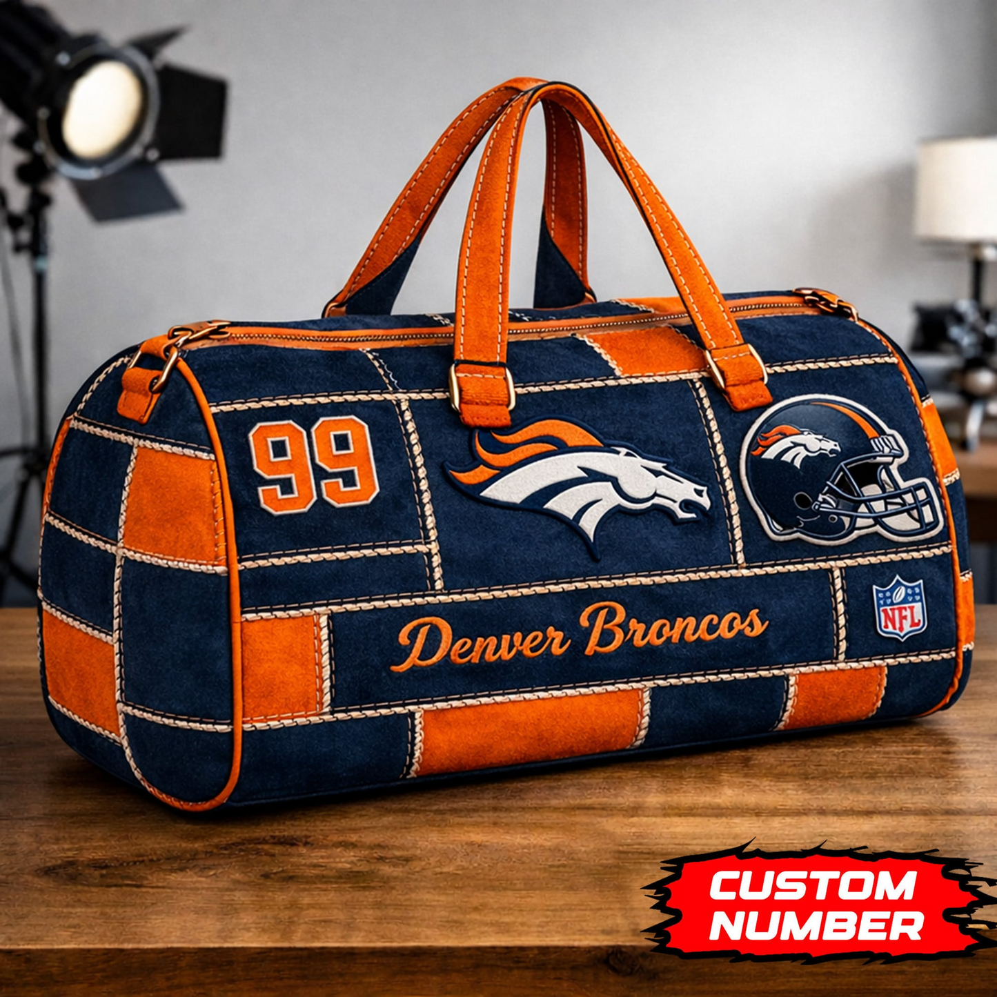 DB Premium NFL Game Day Quilted Duffle Bag DDT NTL