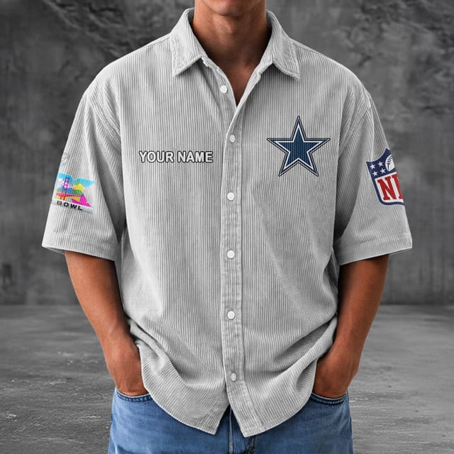 DC x NFL Men Seersucker Button Shirt DDT NTL
