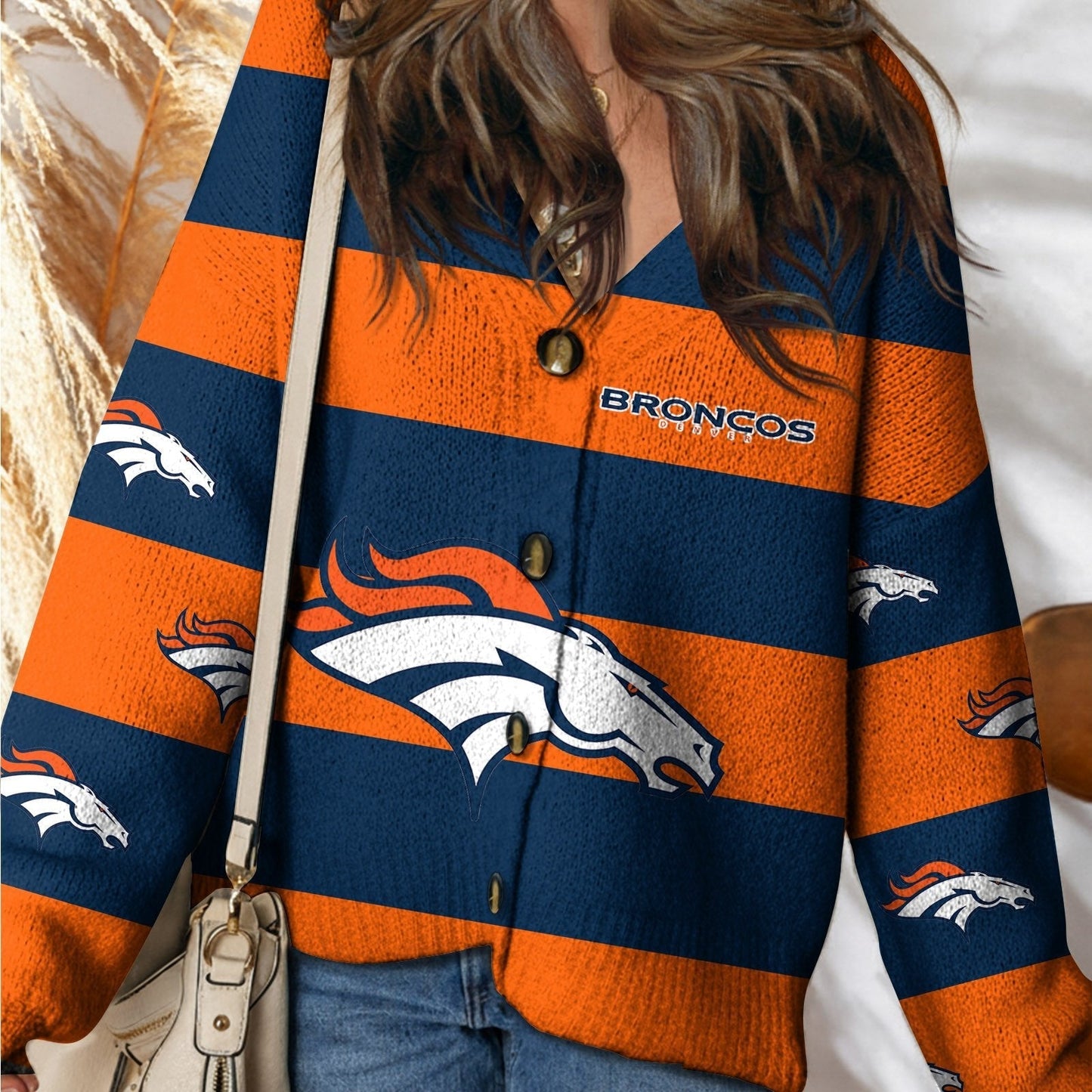 DEN x NFL Cardigan Sweatshirt With Button DatND DVT