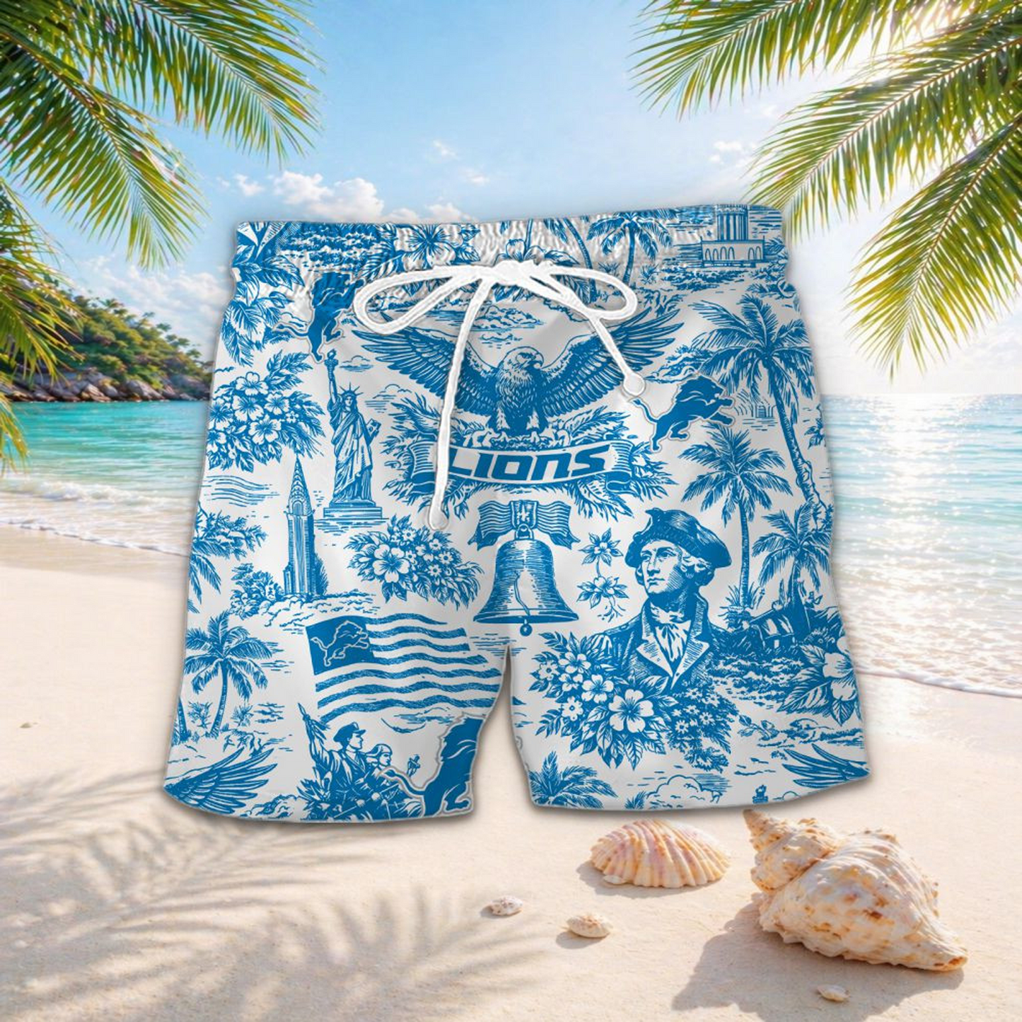 DET x NFL Hawaiian Shirt 2006