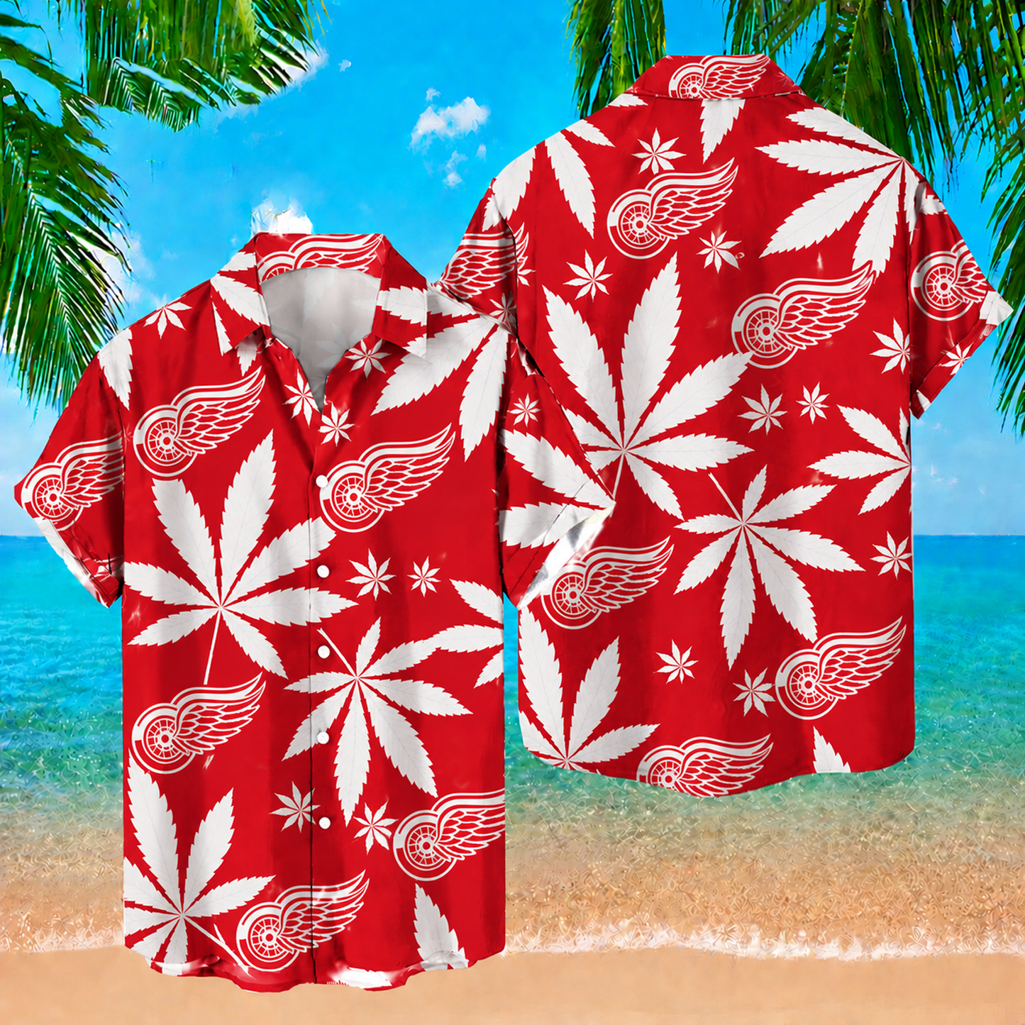 DET x NHL Hawaiian Shirt 1605 DatND DVT