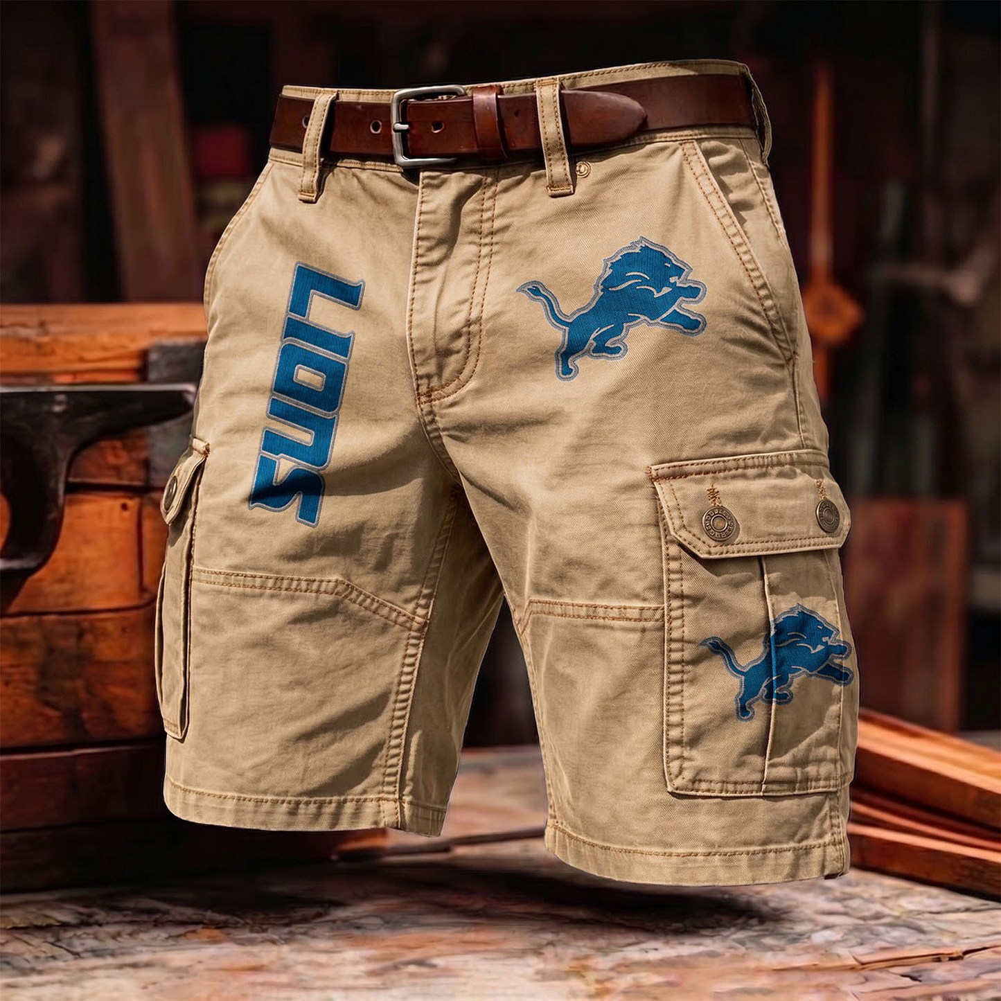 DL x NFL Men's cotton cargo shorts 80526 LBN