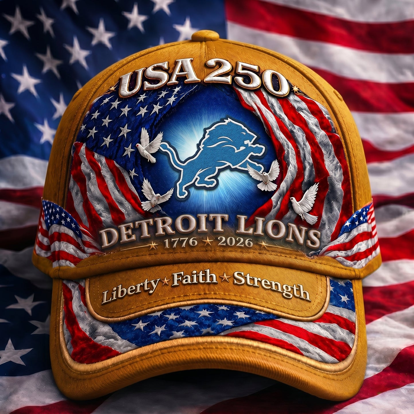 Premium NFL x DL 250 Years Anniversary Of Freedom Cap 220626