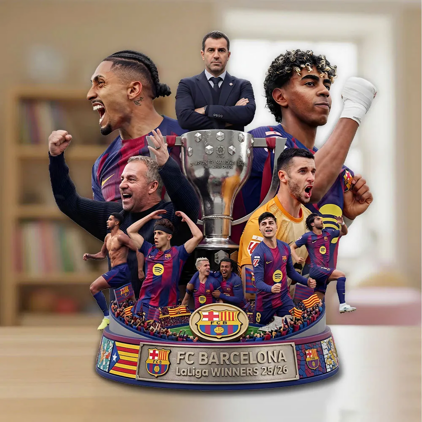 FCB x LaLiga Winners 2526 Custom Shape Acrylic Plaque V2 DATND TANTD 140526
