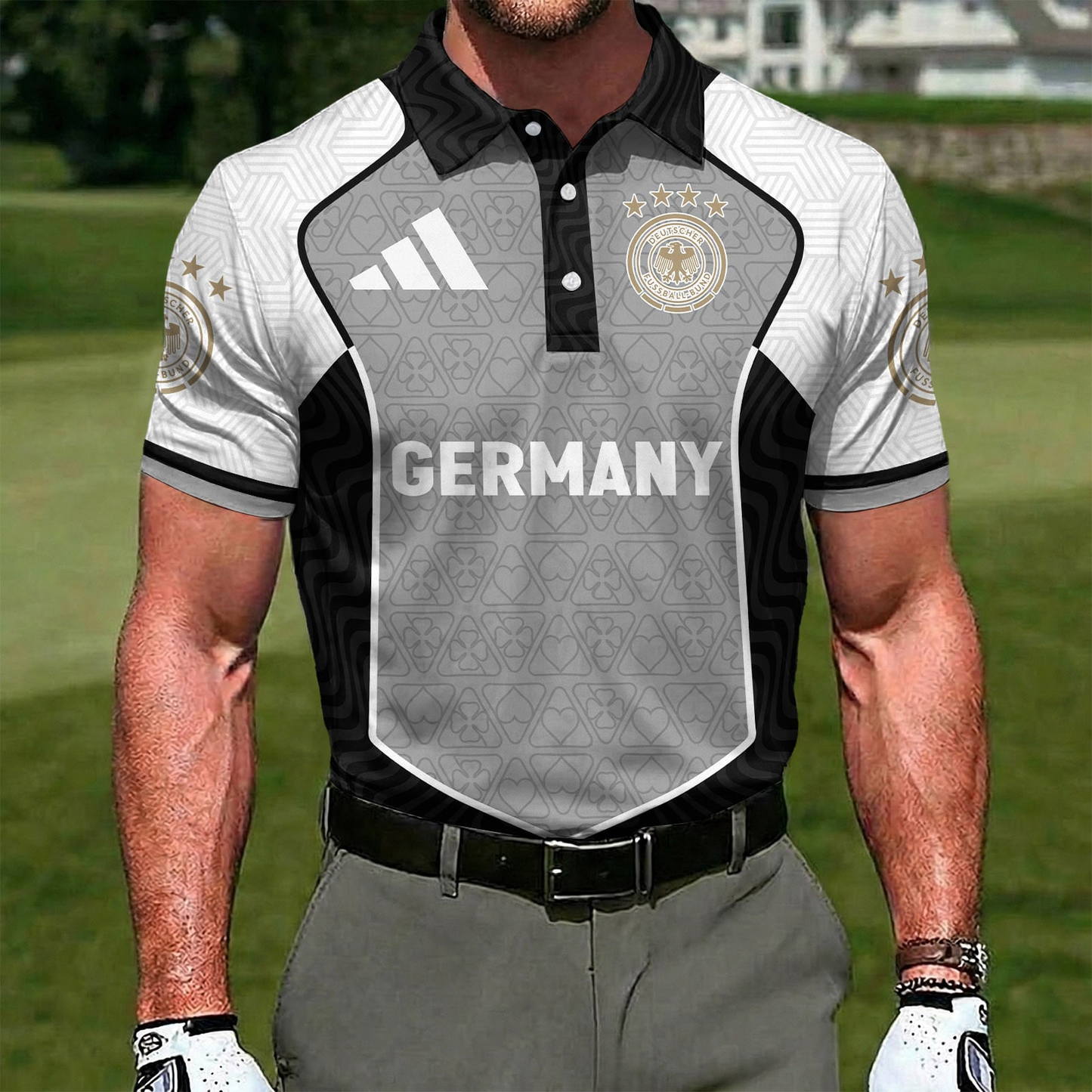 Germany x World Cup 2026 Classic Polo Shirt DDT NTL