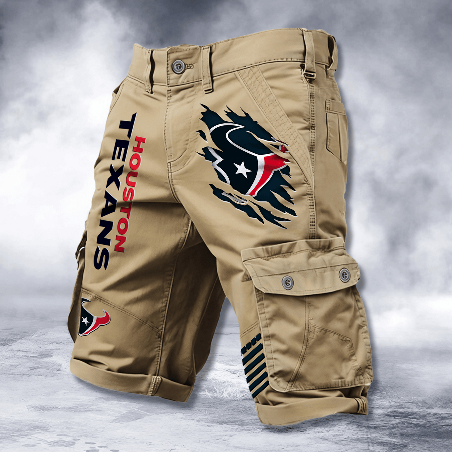 HOU x NFL Cotton Cargo Shorts DATND TANTD 2705