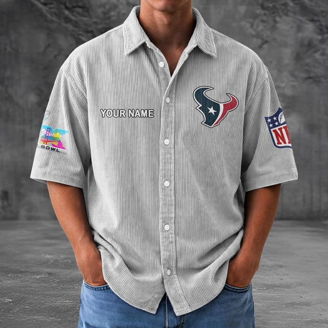 HT x NFL Men Seersucker Button Shirt DDT NTL