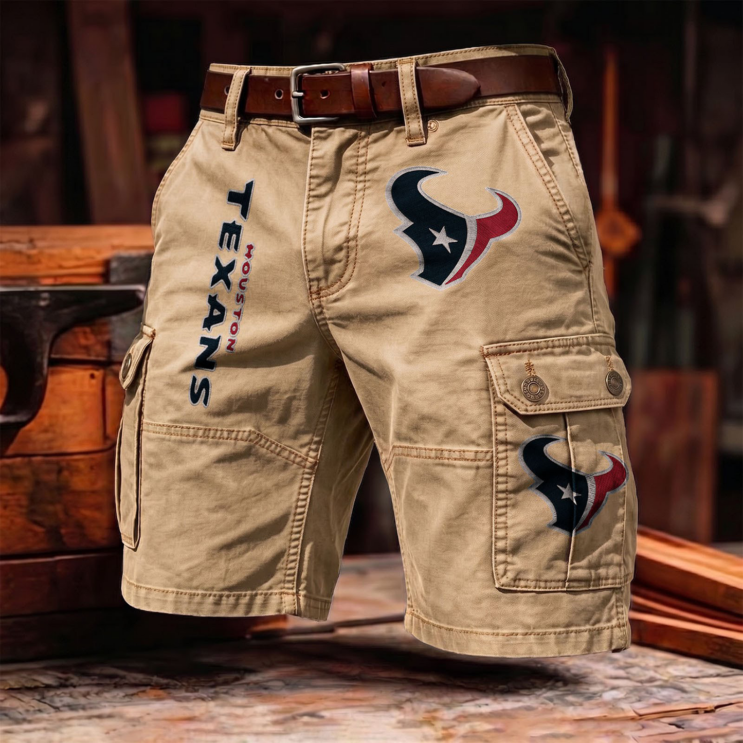 HT x NFL Men's cotton cargo shorts 80526 LBN