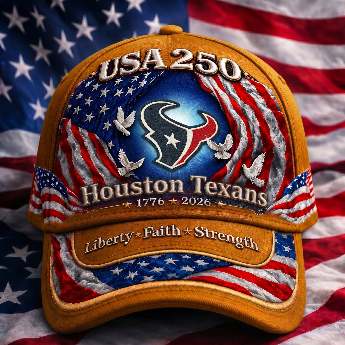 Premium NFL x HT 250 Years Anniversary Of Freedom Cap 220626