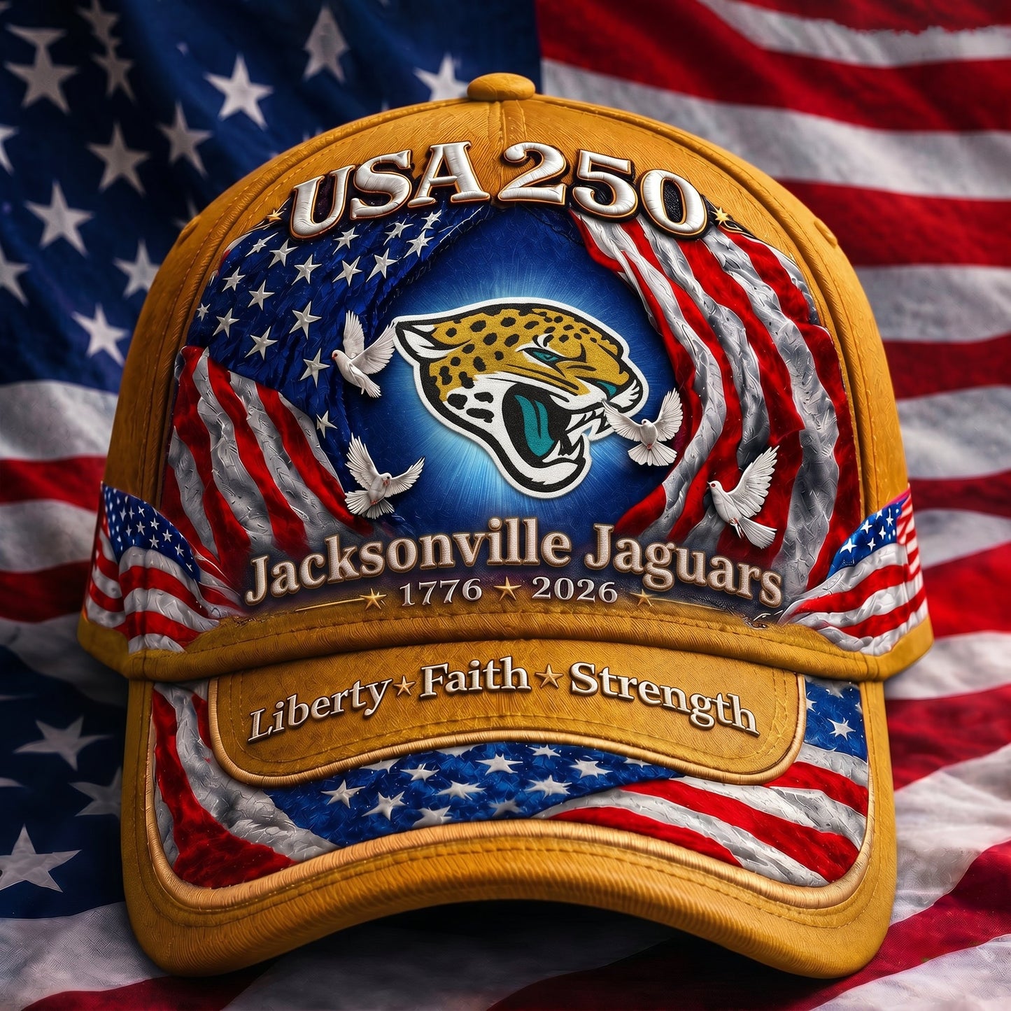 Premium NFL x JJ 250 Years Anniversary Of Freedom Cap 220626