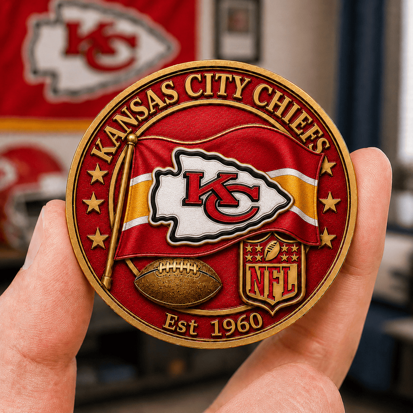 KC Premium NFL Fan Pride Commemorative Coin 1906