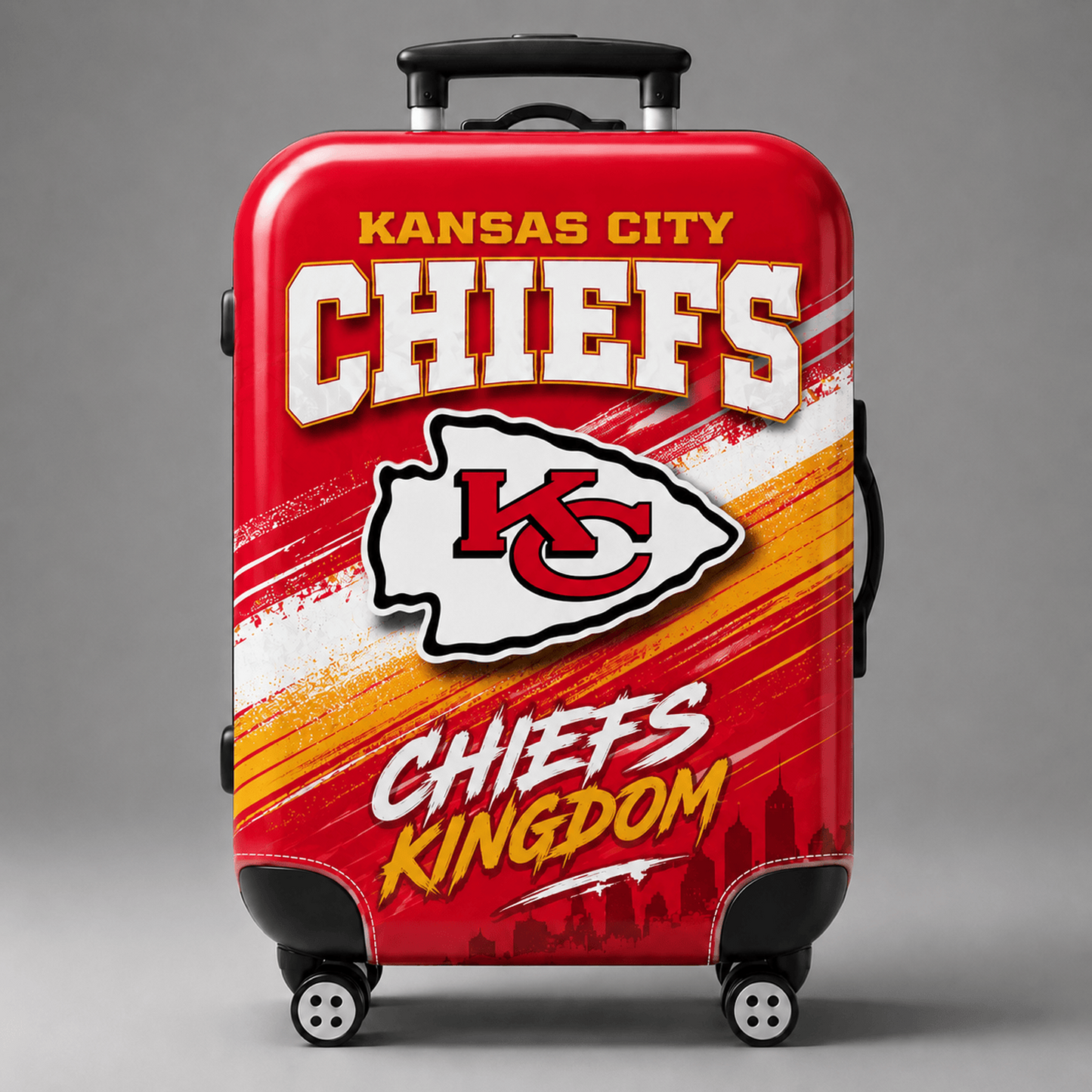 KC Premium NFL Game Day Football Fan Luggage Cover 1706