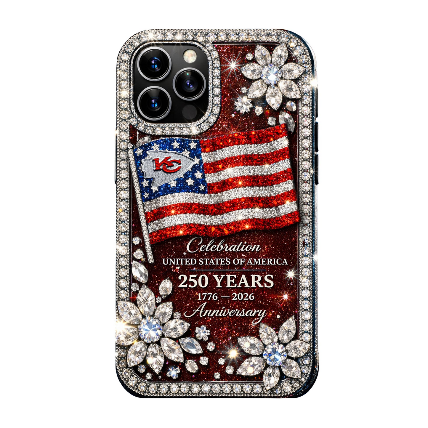 KCC Premium NFL Celebration United States Of America 250 Years Luxury Phone Case DDT CTND