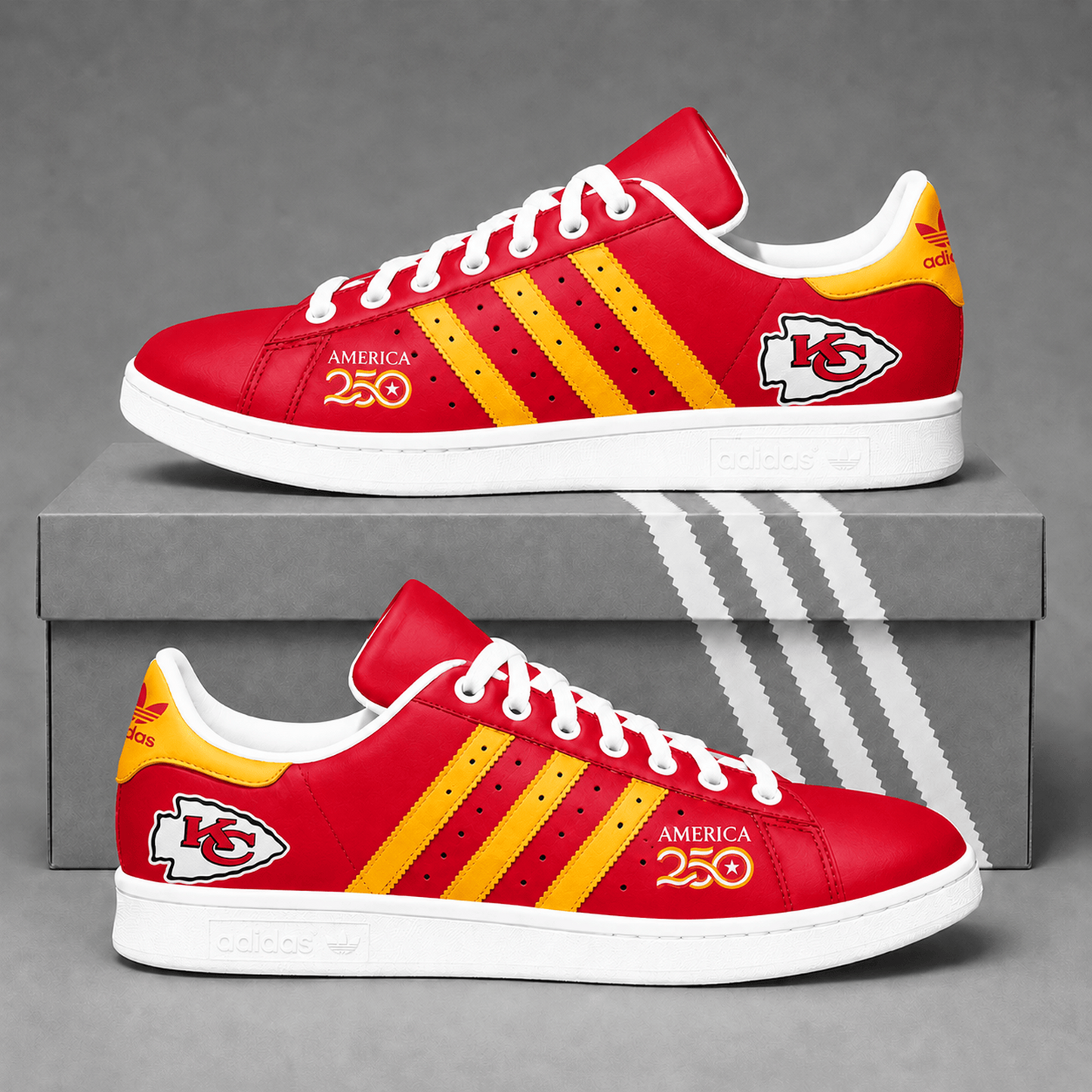 KCC x NFL Premium America 250 Team Pride Superstar Sneakers 150626