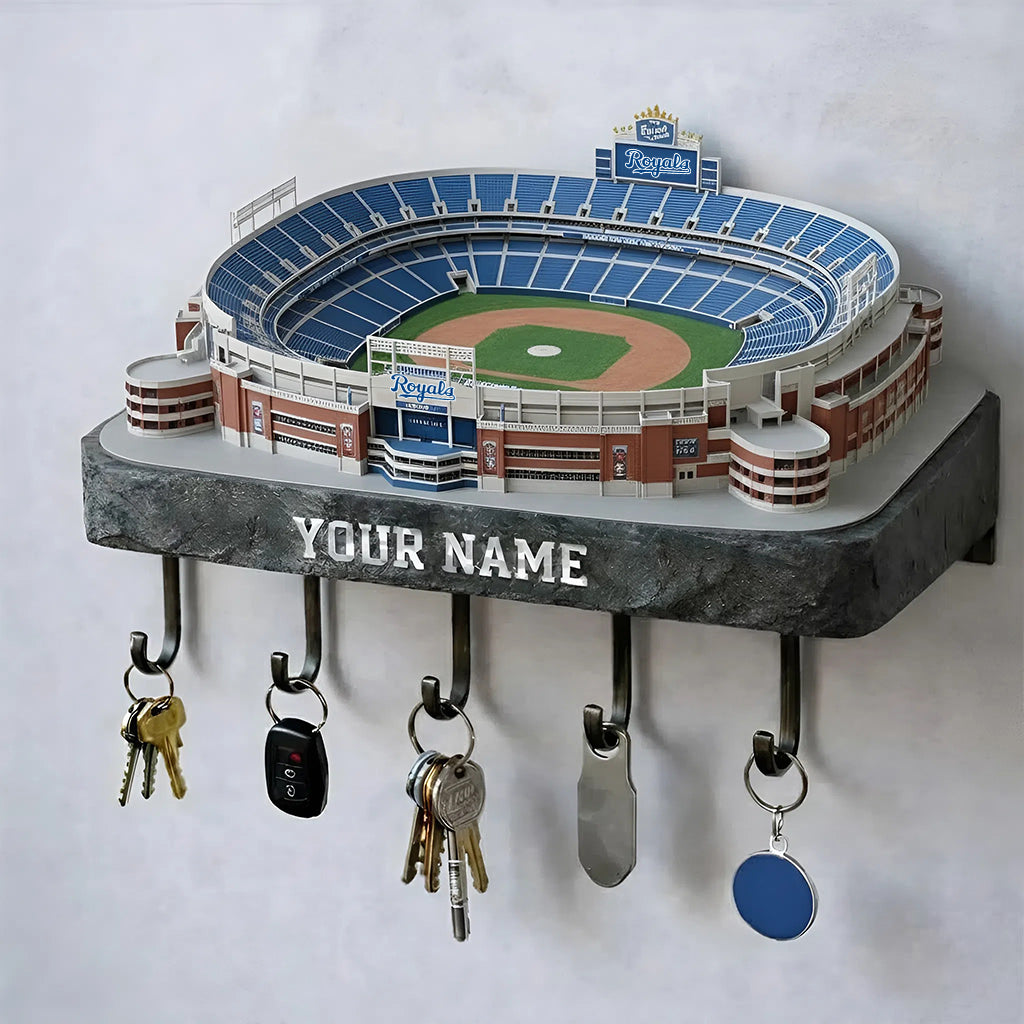 KCR Stadium Premium MLB Wood Key Hanger DDT NHM