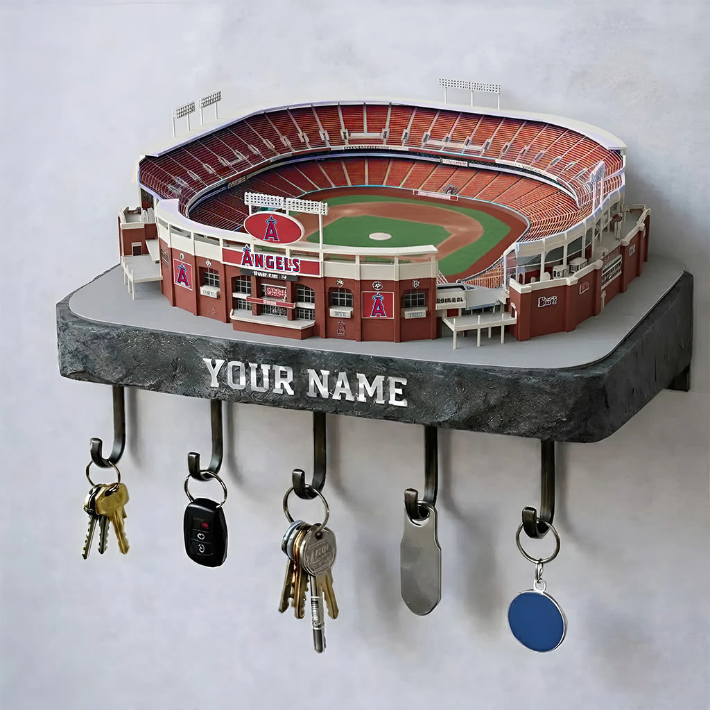 LAA Stadium Premium MLB Wood Key Hanger DDT NHM