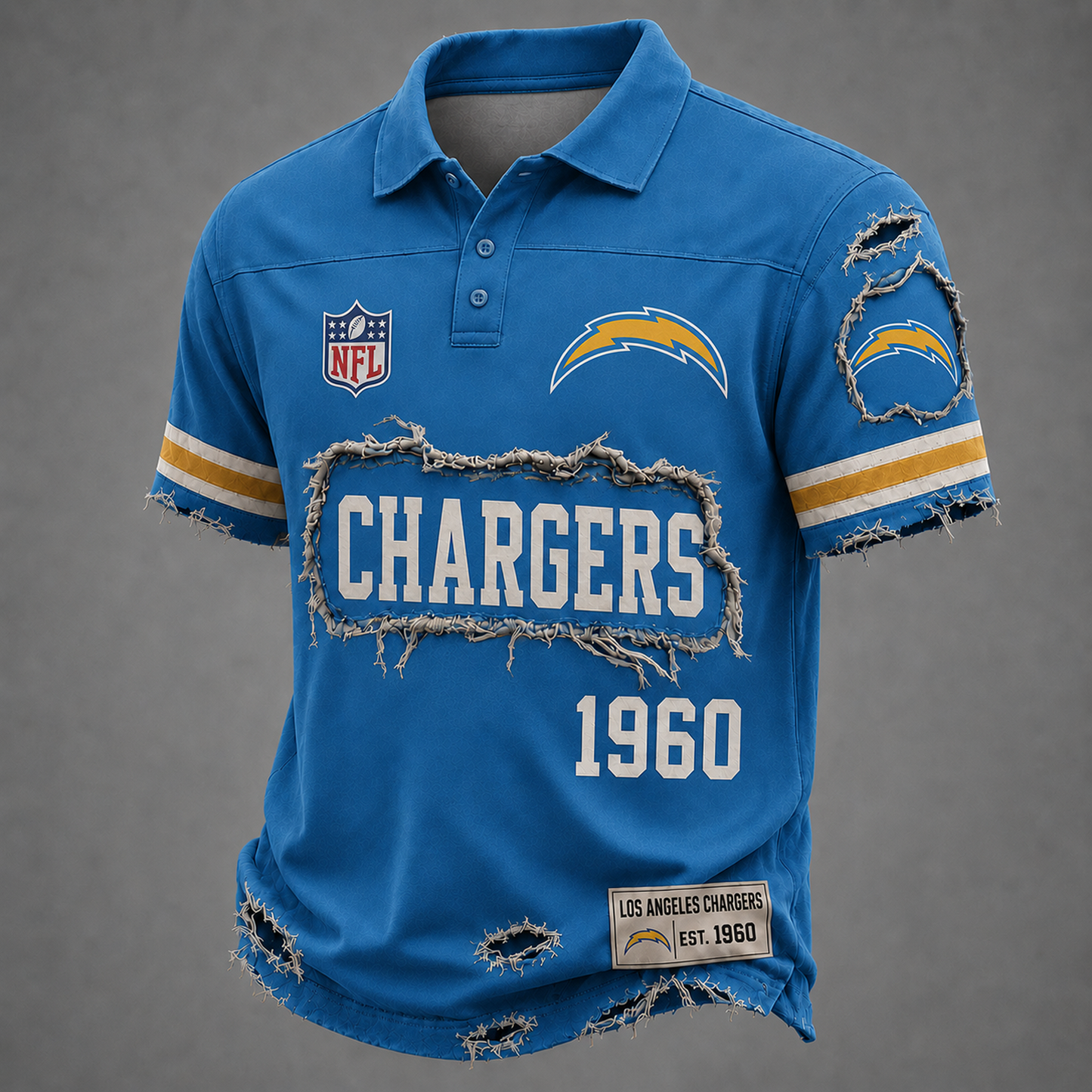 LAC x NFL Luxury Classic Polo shirt 0506 DatND DVT