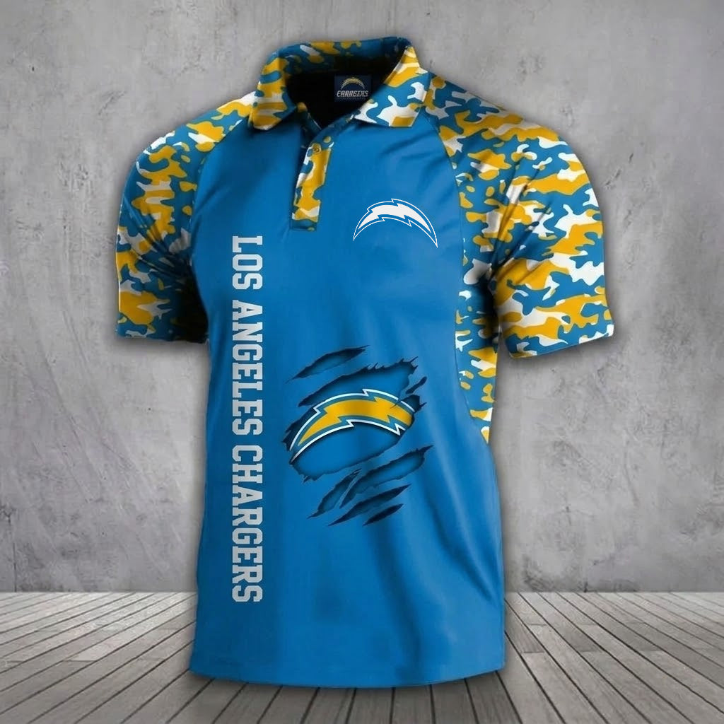 LAC x NFL Premium Camouflage Polo DDT TTTZ