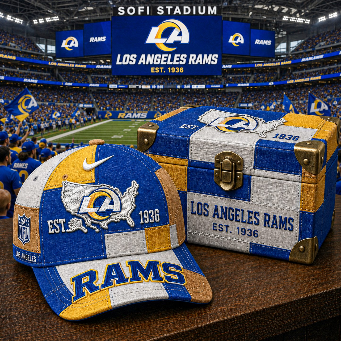 LAR x NFL Premium Heritage Game Day Classic Cap 1505 DatND DVT