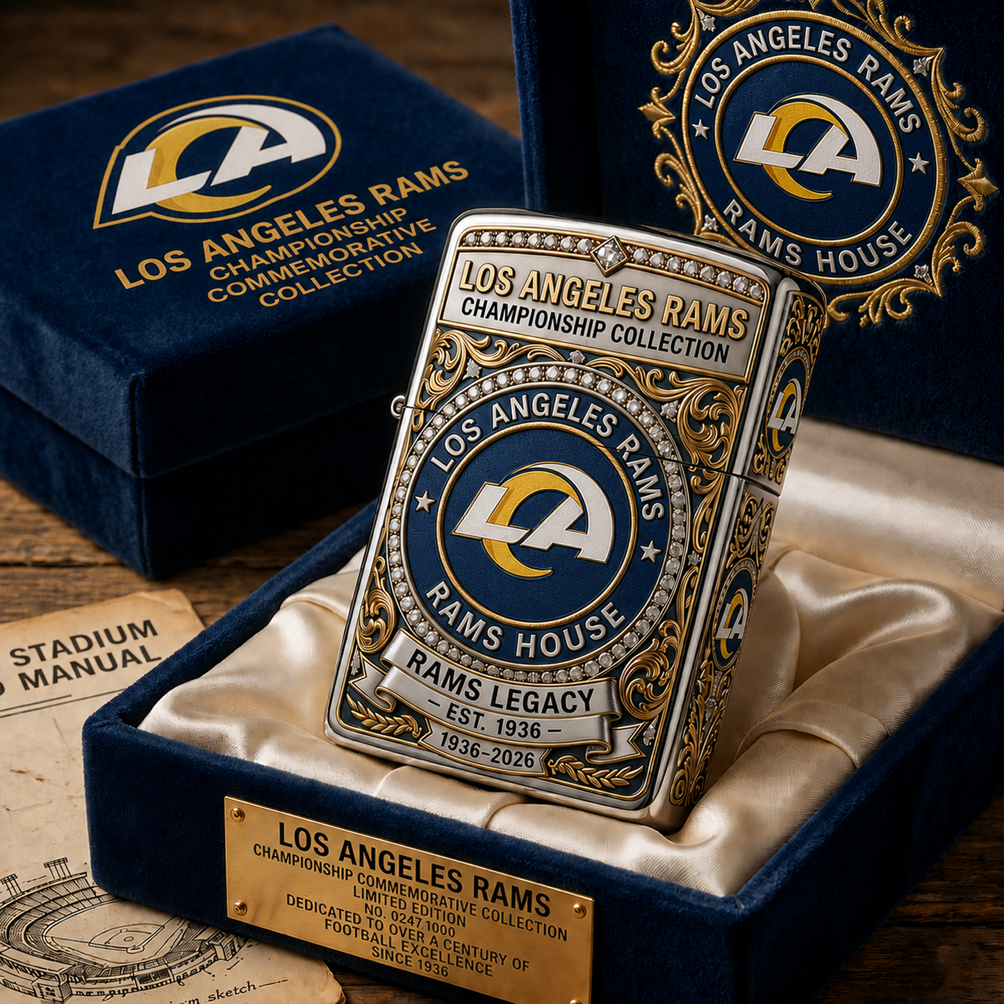 LAR x NFL Premium Lighter Case 2105 DatND DVT