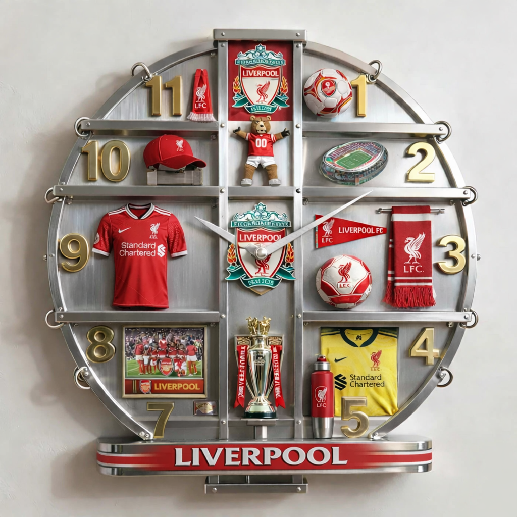 LIV x EPL 3D Visual Effect Acrylic Wall Clock DDT CTND