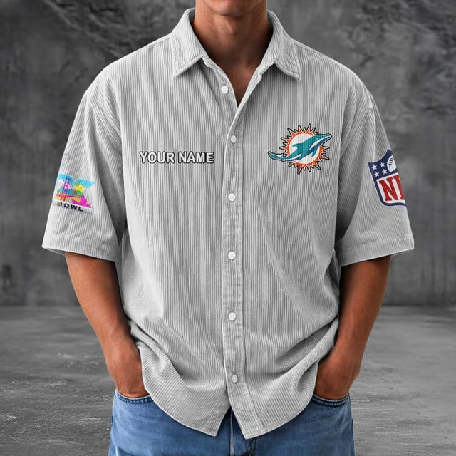 MD x NFL Men Seersucker Button Shirt DDT NTL